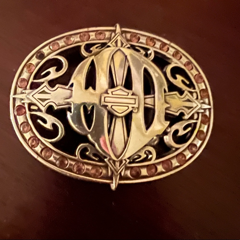 Womens Harley Davidson belt buckle.